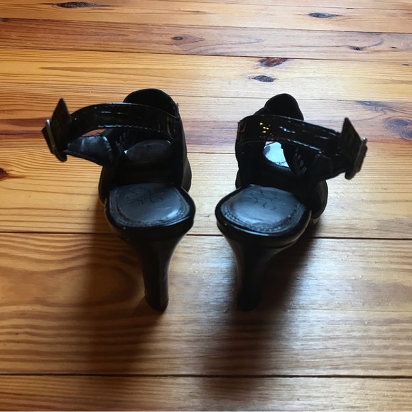 Life Stride Soft System Black Open Toe Heels, EUC, 7.5 - Picture 5 of 15